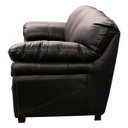 Ver imagem 6 de Sofá de Couro 3 Lugares Paris 216cm M06 Cor Preto 450 - Doce Sonho Móveis SOFÁ 2 LUGARES 3 LUGARES C