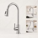Ver imagem 1 de Torneira de Cozinha Roma Mangueira Flexível Aço Inox Goldenx