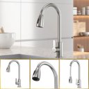 Ver imagem 1 de Torneira de Cozinha Roma Mangueira Flexível Aço Inox Goldenx