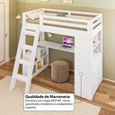 Ver imagem 6 de Cama Infantil Multifuncional Glass 6 Gavetas Branco - Pnr Móveis