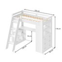 Ver imagem 3 de Cama Infantil Multifuncional Glass 6 Gavetas Branco - Pnr Móveis