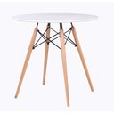 Ver imagem 2 de Mesa de Jantar Compacta Eiffel 80cm Preta Ideal para Apartamentos e Espaços Pequenos