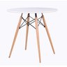 Mesa de Jantar Compacta Eiffel 80cm Preta Ideal para Apartamentos e Espaços Pequenos - 2