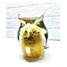 Coruja Enfeite Decor De Murano Ouro 24k Cristal São Marcos - Dourado - 4