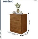Ver imagem 2 de Mesa de Cabeceira Império Benetil Móveis - Cinamomo