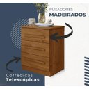 Ver imagem 3 de Mesa de Cabeceira Império Benetil Móveis - Cinamomo