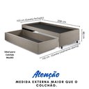 Ver imagem 2 de Base Box Cama Solteirão com Gaveta Sapateira para Colchão 96x203cm Linho
