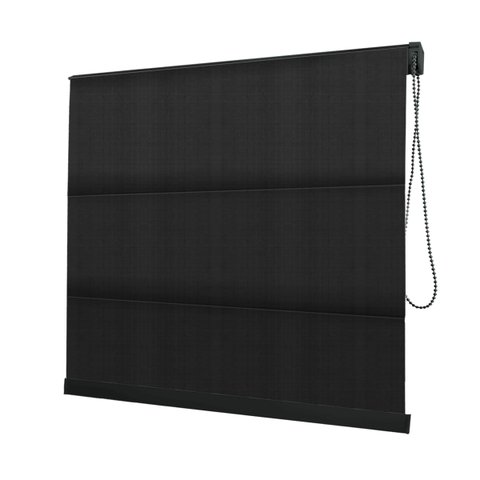 Persiana Romana Preta - 1,22m Larg X 1,63m Alt - Tecido Blackout - Persianet
