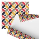 Ver imagem 1 de Papel de Parede Adesivo Arabesco Colorido Bolinha 2,80m
