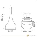 Ver imagem 4 de Abajures Acrilico Torre Eiffel Led 3000k Cabo Usb com Liga/desliga