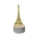 Ver imagem 1 de Abajures Acrilico Torre Eiffel Led 3000k Cabo Usb com Liga/desliga