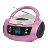 RADIO CD PLAYER PHILCO COMPACT C/ MP3 FM AUX - PRETO/PINK - 1