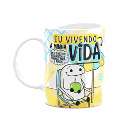 Caneca Divertida Flork Boy - Eu Vivendo a Minha Vida - 1