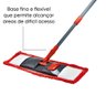 Mop Multiuso Microfibra Flat Vermelho Cinza - 2