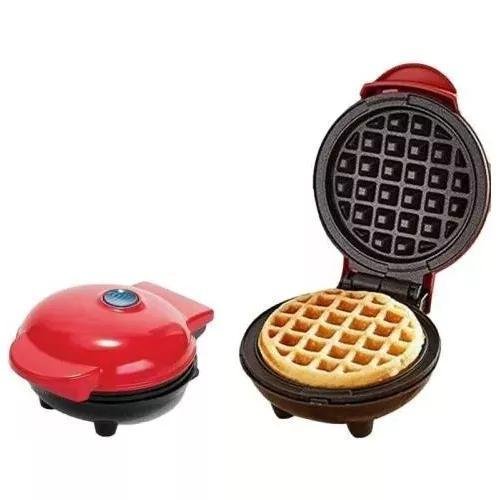 Mini Máquina de Waffle Elétrica Portátil 110v Antiaderente