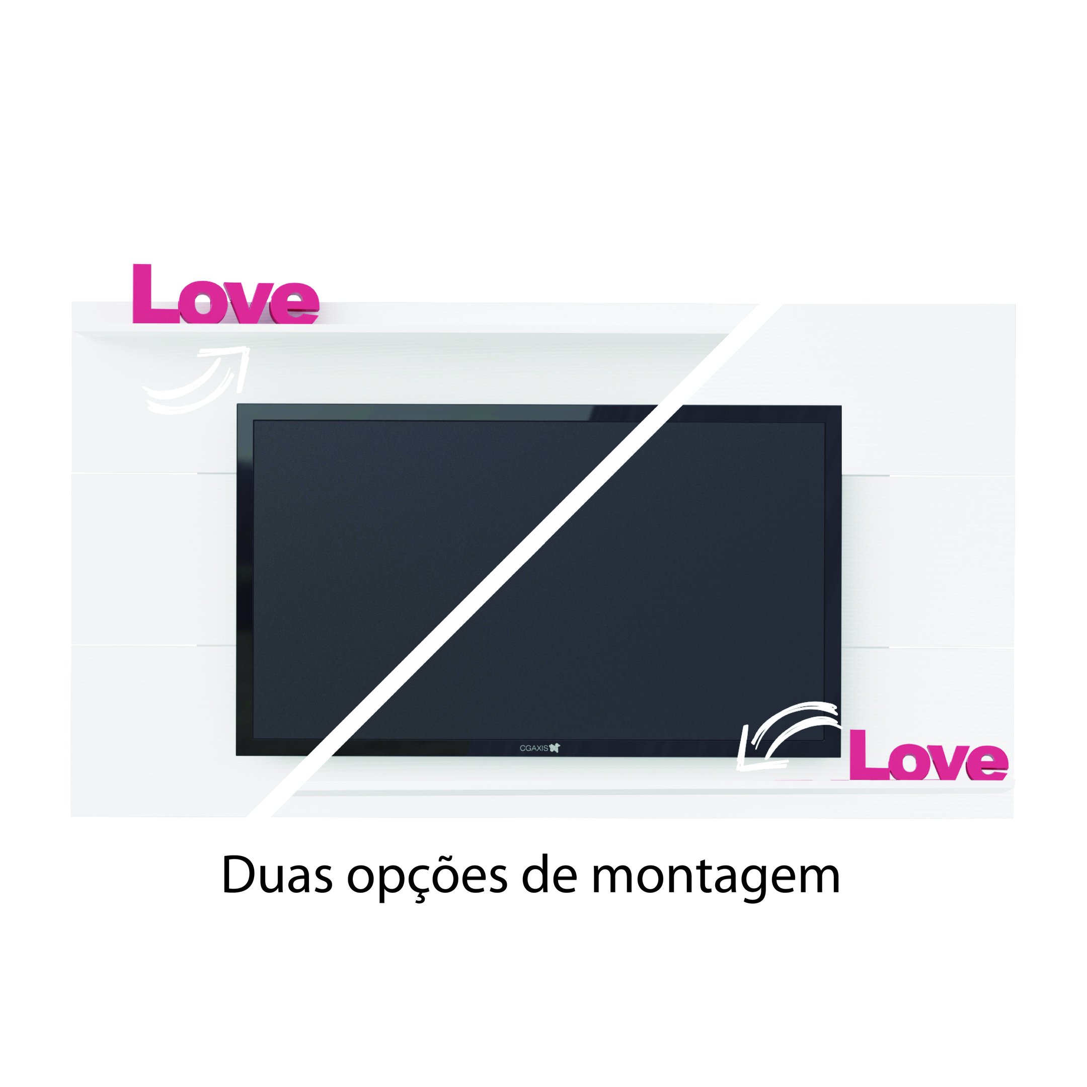 Painel para TV até 60 Polegadas com Suporte Universal Slim  - 9
