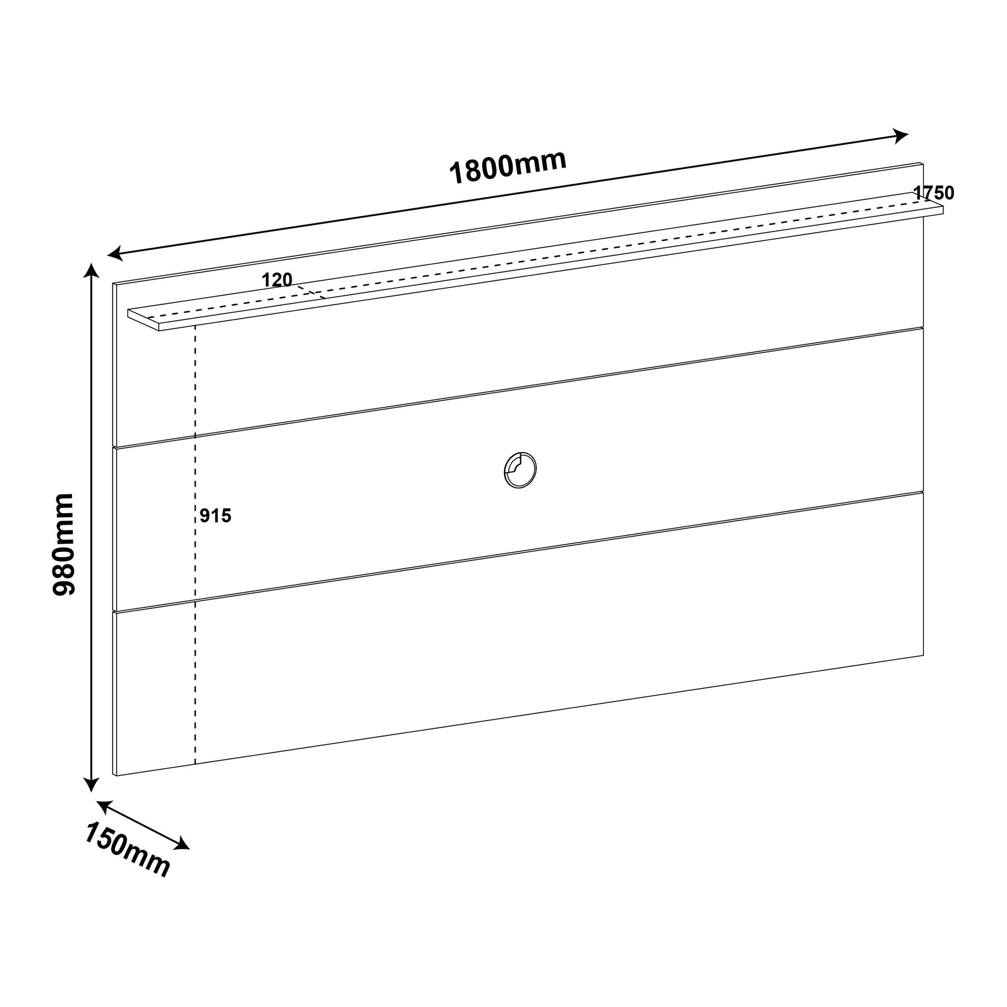 Painel para TV até 60 Polegadas com Suporte Universal Slim  - 10