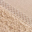 Ver imagem 2 de Toalha de Banho Artesanato Belíssima Bordar Ponto Cruz Perfeito Estilo Bege