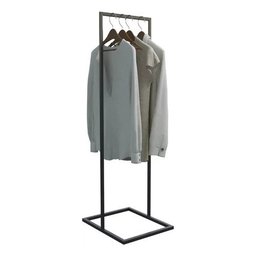 Arara Industrial Expositor para Roupas Vitrine de Loja Technox Preto - 4