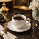 Ver imagem 7 de Jogo 6 Xícaras Café com Pires em Porcelana 90ml Legacy Gold Mesa Posta Servir