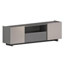 Ver imagem 1 de Rack para TV até 60 Polegadas 180cm 2 Portas com Gaveta Grafite/Fume 2090