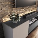 Ver imagem 4 de Rack para TV até 60 Polegadas 180cm 2 Portas com Gaveta Grafite/Fume 2090