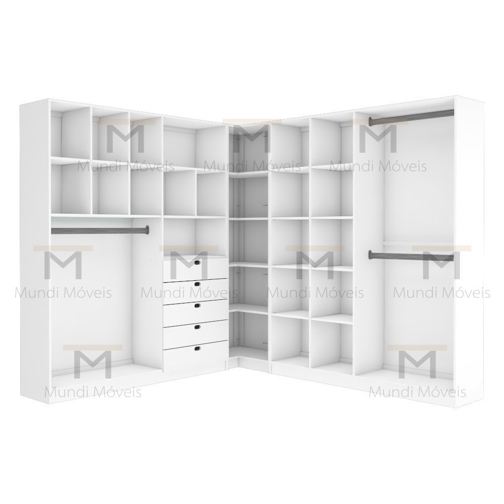 KIT CLOSET MODULAR M77.2021.B (102,42,44) CASA, QUARTO MUNDI MOVEIS - 4