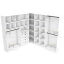 Ver imagem 6 de KIT CLOSET MODULAR M77.2021.B (102,42,44) CASA, QUARTO MUNDI MOVEIS