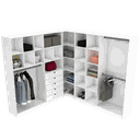 Ver imagem 1 de KIT CLOSET MODULAR M77.2021.B (102,42,44) CASA, QUARTO MUNDI MOVEIS