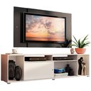 Ver imagem 2 de Rack Madesa Cancun e Painel para TV até 58 Polegadas Branco/Preto 098N Cor:Branco/Preto