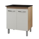 Ver imagem 1 de Balcão Jade para Cooktop 5 Bocas 2 Portas Savana Off White Moblis