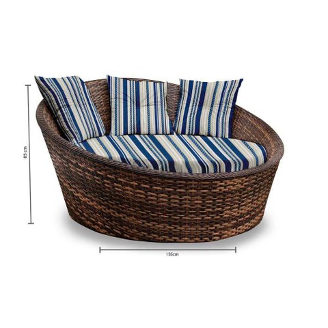 Chaise Nova Delhi - Tecido Alanta