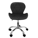 Ver imagem 3 de Kit 5 Cadeiras Slim Office Estofada Base Giratória Cromado