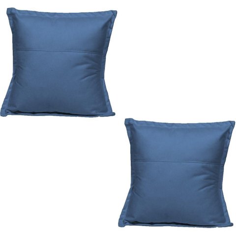 Kit 2 Almofadas Decorativa Cheia Fofinha para Sofá Cadeira Poltrona 42 Cm Suede