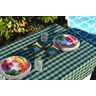 Toalha de Mesa Xadrez Retangular Verde 6 Lugares - 1,30 - 1,80 - 6