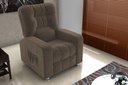 Ver imagem 1 de Poltrona Reclínavel Mx7 Azera Veludo Marrom E426 - Matrix