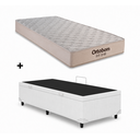 Ver imagem 1 de Cama Box Baú Solteiro Branco Colchão Fit D45 Espuma 88x188 - Ortobom