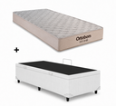 Ver imagem 1 de Cama Box Baú Solteiro Branco Colchão Fit D45 Espuma 88x188 - Ortobom