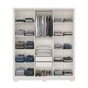 Ver imagem 6 de Guarda-Roupa Casal 6 Portas 2 Gavetas 100% MDF Zurique Off White/Nevaska