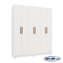 Ver imagem 5 de Guarda-Roupa Casal 6 Portas 2 Gavetas 100% MDF Zurique Off White/Nevaska