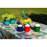 Toalha de Mesa Retangular 4 Lugares Araras Cariocas - 1,30 - 1,50 - 3