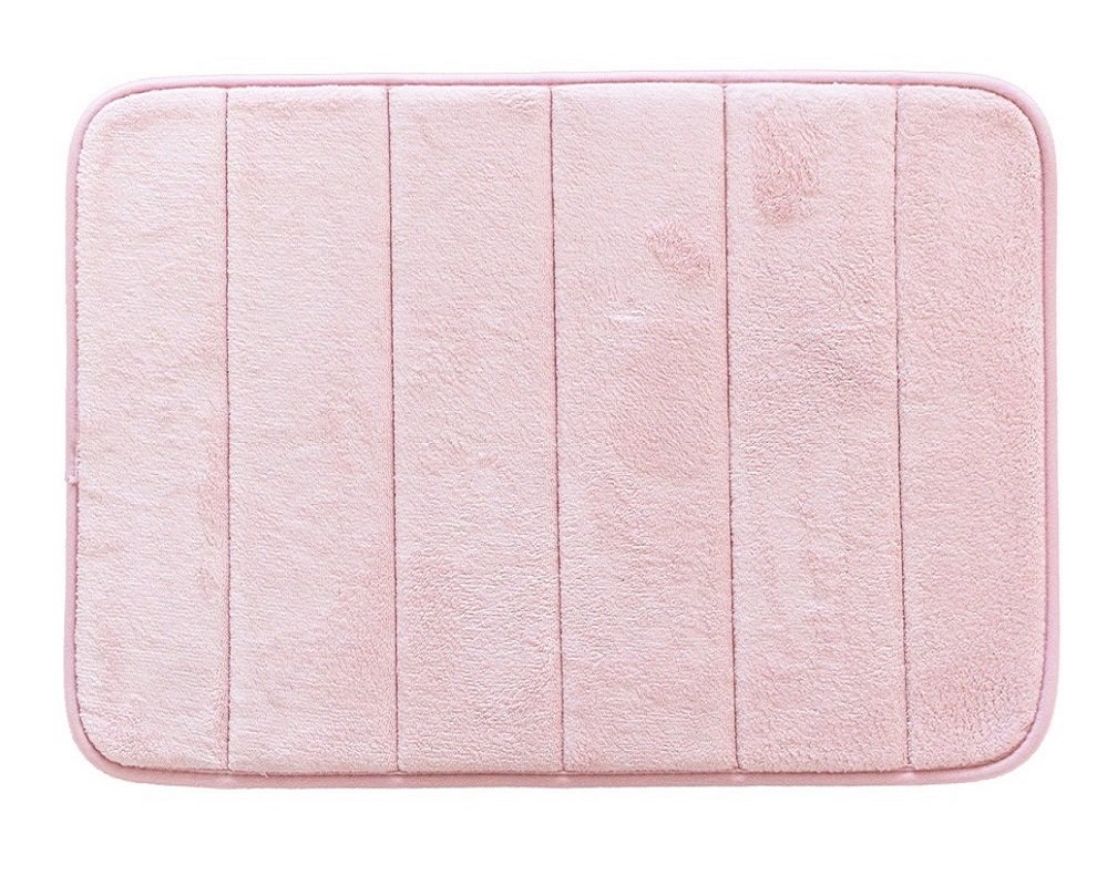 Tapete de Banheiro Super Soft 60cm x40cm Camesa Rosa - 5