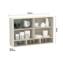 Ver imagem 3 de Armário 120cm 2 Portas C/Nicho Lis Legno Crema C/Connect