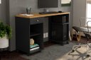 Ver imagem 2 de Mesa / Escrivaninha para Computador Mi com Rodízios Cor Preto / Cinamomo