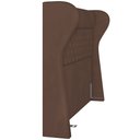 Ver mais imagens de Kit Cabeceira Cama Box Casal 195 Cm Madrid com Puff Recamier Santorini Veludo Marrom - Lyam Decor