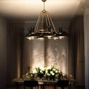 Ver imagem 2 de Lustre Pendente Clássico Pier em Metal para Sala Hall e Quarto 80cm