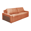 Ver imagem 2 de Sofá Cama Dublin, Retrátil e Reclinavél, Tecido Bouclé, Molas Ensacadas, 1,90m.