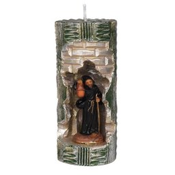 São Longuinho na Vela Gruta cor: Verde com Dourado - 1
