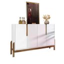 Ver imagem 6 de Buffet Lizz 170 Cm Cor:branco/cedro