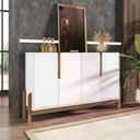 Ver imagem 1 de Buffet Lizz 170 Cm Cor:branco/cedro